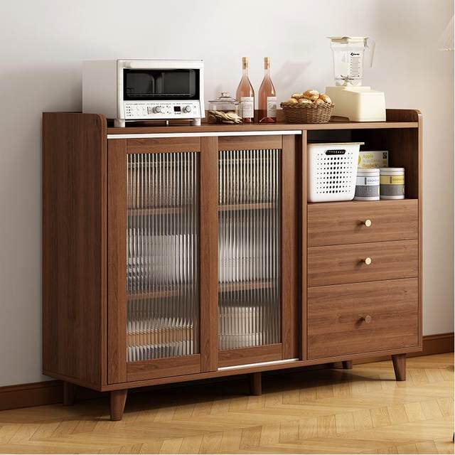 Sideboard storage good household wall storage cabinet log style multifunctional tea cabinet simple kitchen cabinet