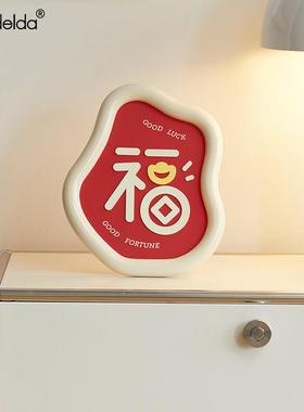 Mandelda新年桌面电视柜福字装饰品客厅玄关摆件乔迁新家居礼品