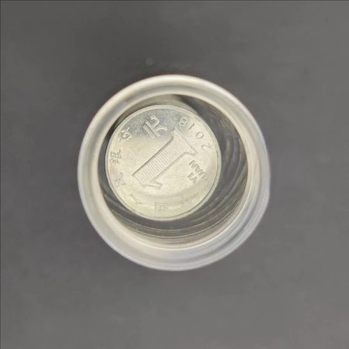 硬币收纳盒收藏纪念卷币筒分角元币小圆筒50枚装硬币筒钱币收纳盒 - 图2