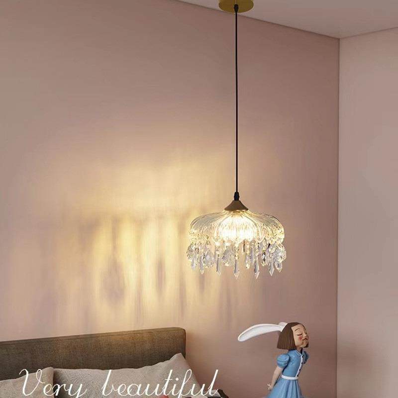 轻奢法复式过道台玄关顶灯阳古美吸式K9水晶床头LED吊灯920走廊灯,淘宝优惠券,粉丝福利购,淘宝优惠卷