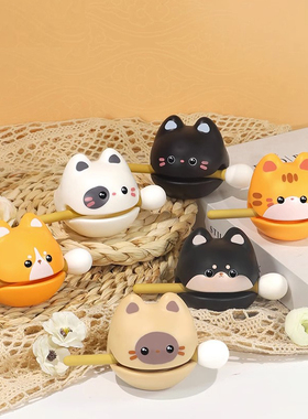 解压木鱼敲打静心小摆件办公室桌面男生工位好物稳定控制情绪