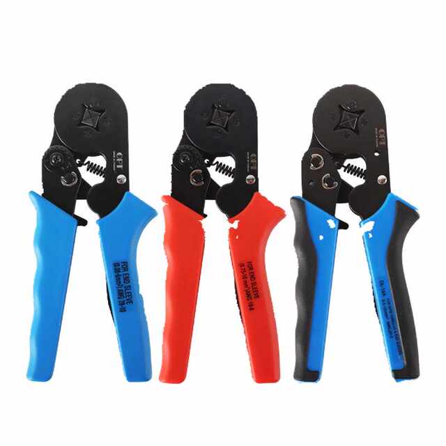 Taiwan OPT four-sided European terminal pin type labor-saving crimping pliers cold crimping pliers imported DL-6 10 16