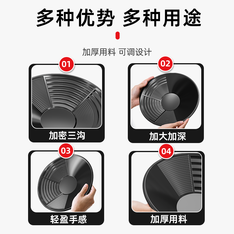 专业淘金盆神器手摇淘金盘淘金沙工具专用洗金盆初学者摇金盆大号,淘宝优惠券,粉丝福利购,淘宝优惠卷