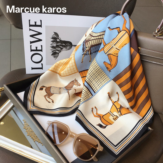 2025 New Mulberry Silk Square Scarf High Fashion Versatile