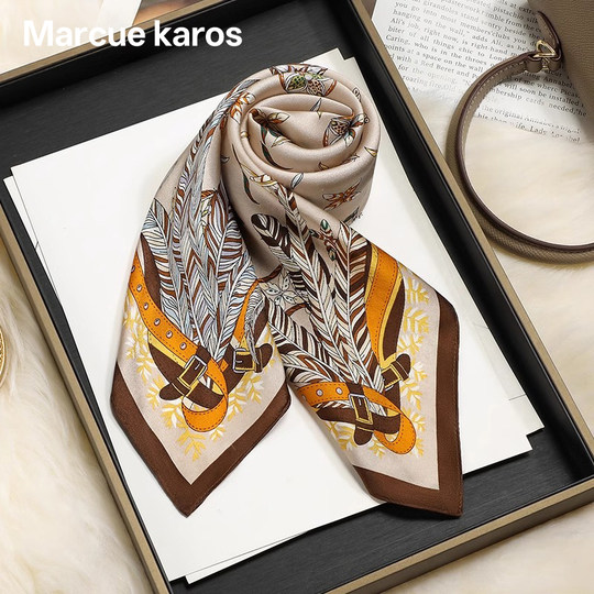Silk scarf 2025 new high-end all-match mother style scarf