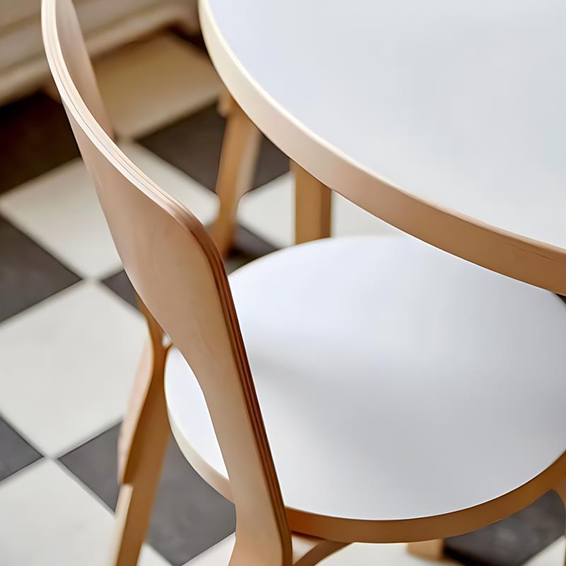 北欧artek平替实木中古家用靠背餐椅现代简约网红ins风设计师椅子 - 图3