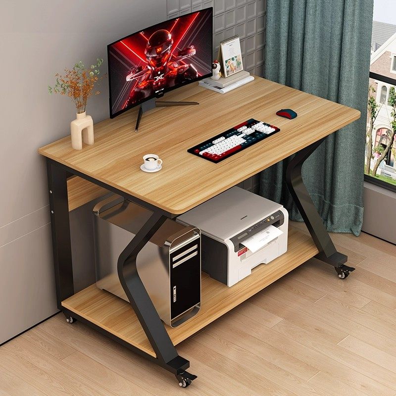 电脑桌卧室家用小户型可移动电脑桌小型家用阳台桌子实木学生书桌,淘宝优惠券,粉丝福利购,淘宝优惠卷