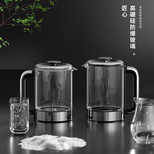 西町桌面台式茶吧机家用餐边柜矿化富锶智能养生炖煮一体式饮水机 - 图3