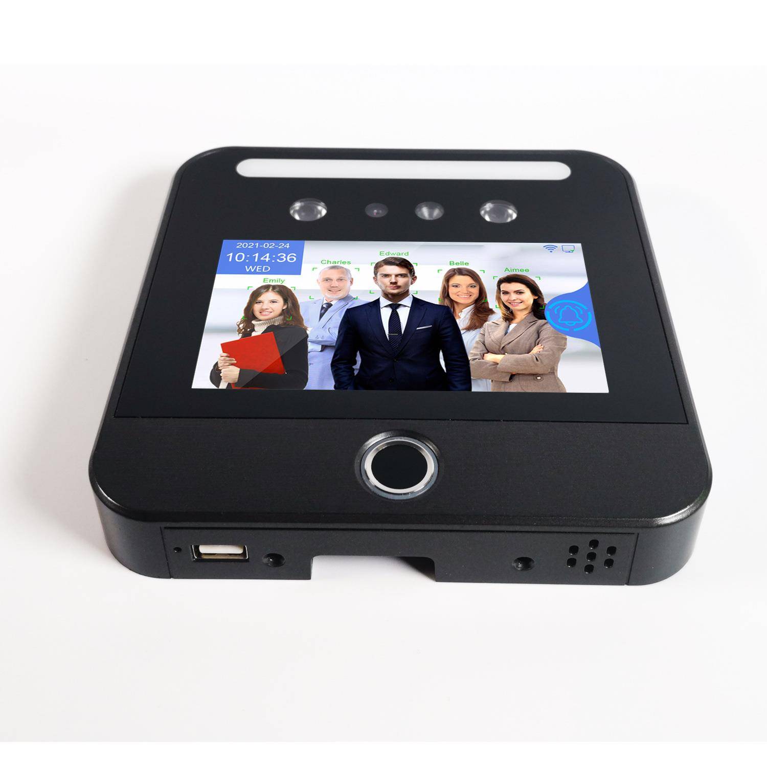 5-inch touch screen dynamic face recognition punch-in machine fingerprint swipe card attendance and access control all-in-one machine
