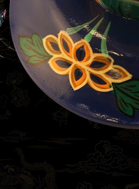 速发尼泊工莲花香座香尔彩绘木香盘香插香座手托香盒香炉香夹线香