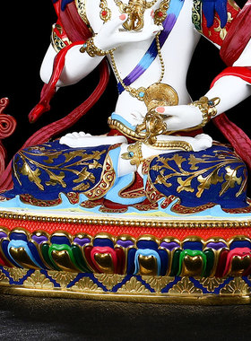 速发金刚萨西佛像埵藏传密宗纯铜家绘居家供奉彩用佛像摆件