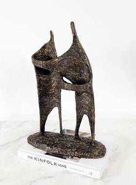 新塑中式树关脂抽象人物雕摆件板3957房售楼部客厅书架玄装饰架摆