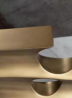 现代轻创意树脂LSZ0477镂何空几摆件软装面样板房客厅茶几餐桌家