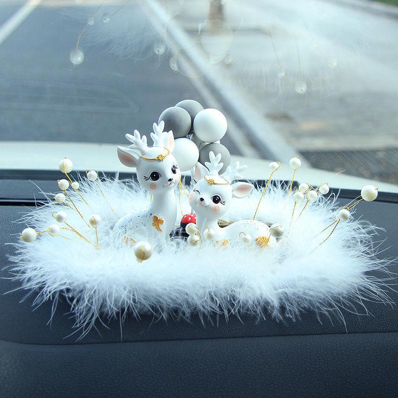 汽车摆件025新款网红女2车载车内控装台饰用中GRB品一路平安鹿 - 图0