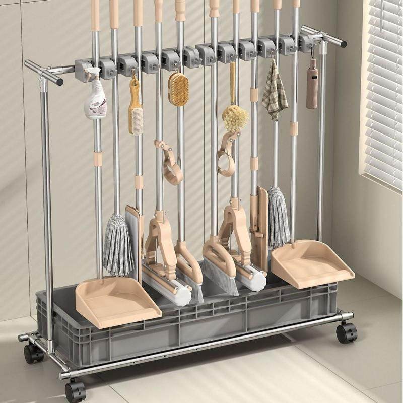 不用锈钢洁移动拖把架落式放扫53212地把拖布家清工具地拖收纳置,淘宝优惠券,粉丝福利购,淘宝优惠卷