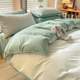Thickened pure cotton furry quilt cover single piece 150x200x230 full cotton quilt cover bed sheet three and four pieces 2024 new model
