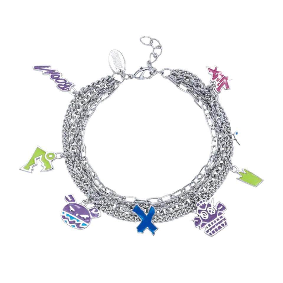 英雄联盟手链《英雄联盟双城之战》金克丝涂鸦魅力手链珐琅动画周边配饰礼物