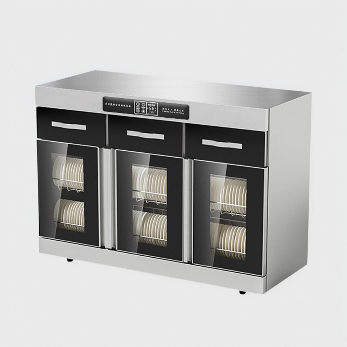Embedded under-counter disinfection cabinet, commercial hotel box disinfection bowl and plate cabinet, double door with extraction and drying, dry sideboard tea