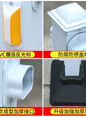 合肥市政道路停车场护栏京式交通防护栏城市公路人行道防撞隔离栏
