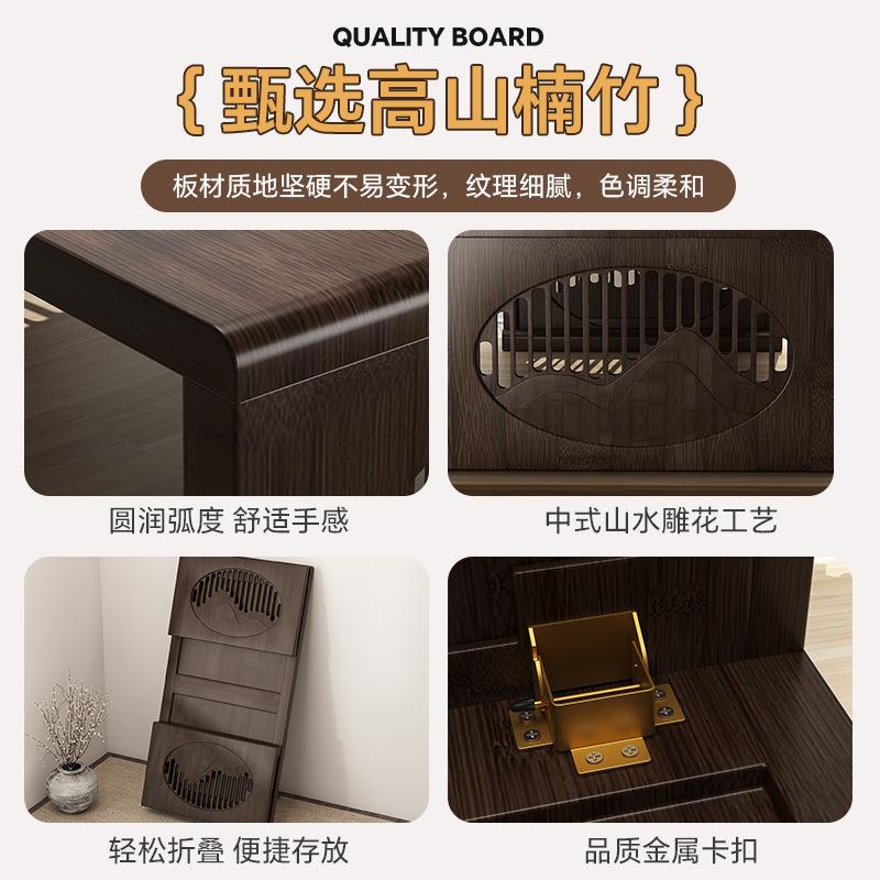 飘窗榻小子新榻米茶桌实木日式炕桌中式床上折叠VHN小桌茶几阳台 - 图2