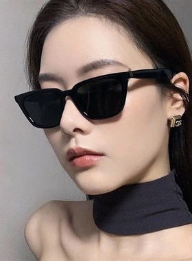 速发2021款街拍时髦金属迪镜男复古猫眼防紫外线嘻墨蹦哈太镜