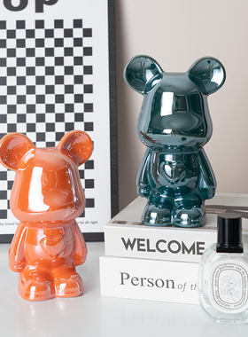 速发熊客厅电视柜轻家高档陶瓷酒柜装饰品摆件家居新奢新房子