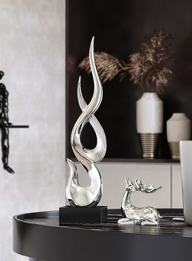 创意摆件轻奢高档玄关家居客厅电视柜办公室O桌面艺术酒柜装饰品
