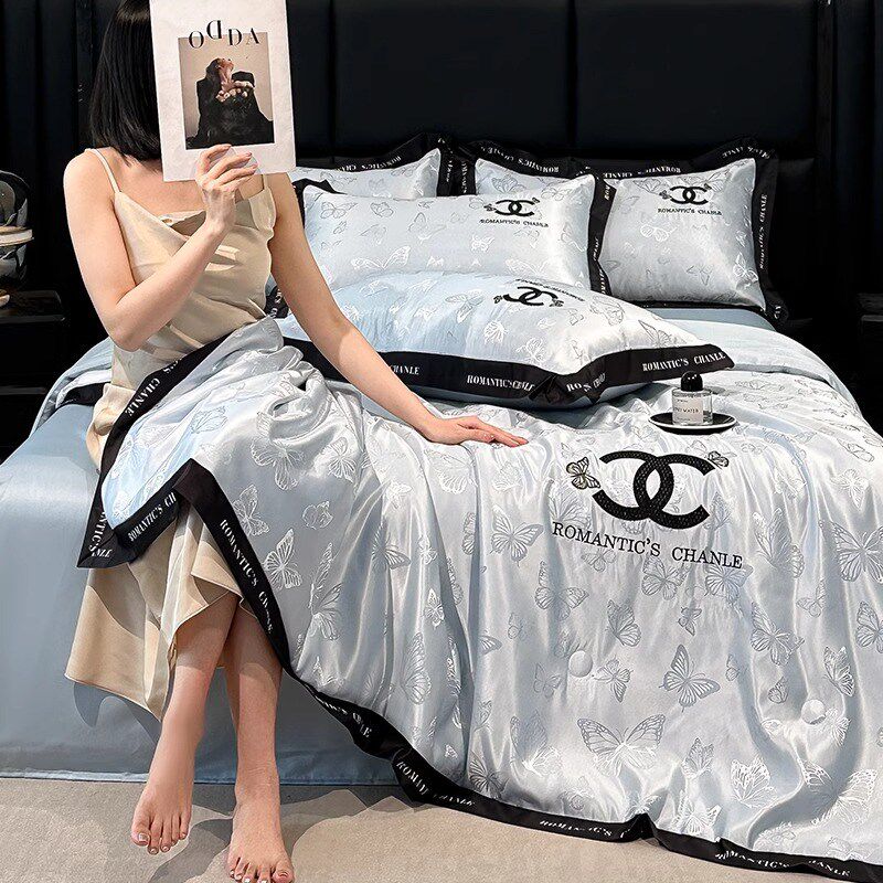 夏季凉感冰丝夏凉被四件套可机洗夏被宿舍单人P被子被芯双人空调,淘宝优惠券,粉丝福利购,淘宝优惠卷