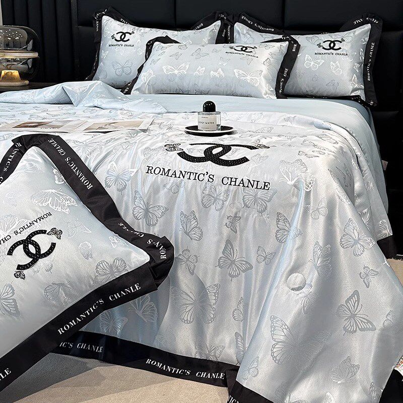 夏季凉感冰丝夏凉被四件套可机洗夏被宿舍单人P被子被芯双人空调,淘宝优惠券,粉丝福利购,淘宝优惠卷