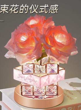 结婚礼物送新人新娘女闺蜜新婚订婚摆件陪嫁实用高档的长明灯一对