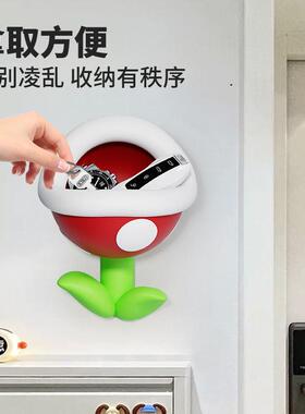创意卡通玛利欧钥匙收纳玄关摆件墙壁装饰挂件客厅电视柜台面饰品