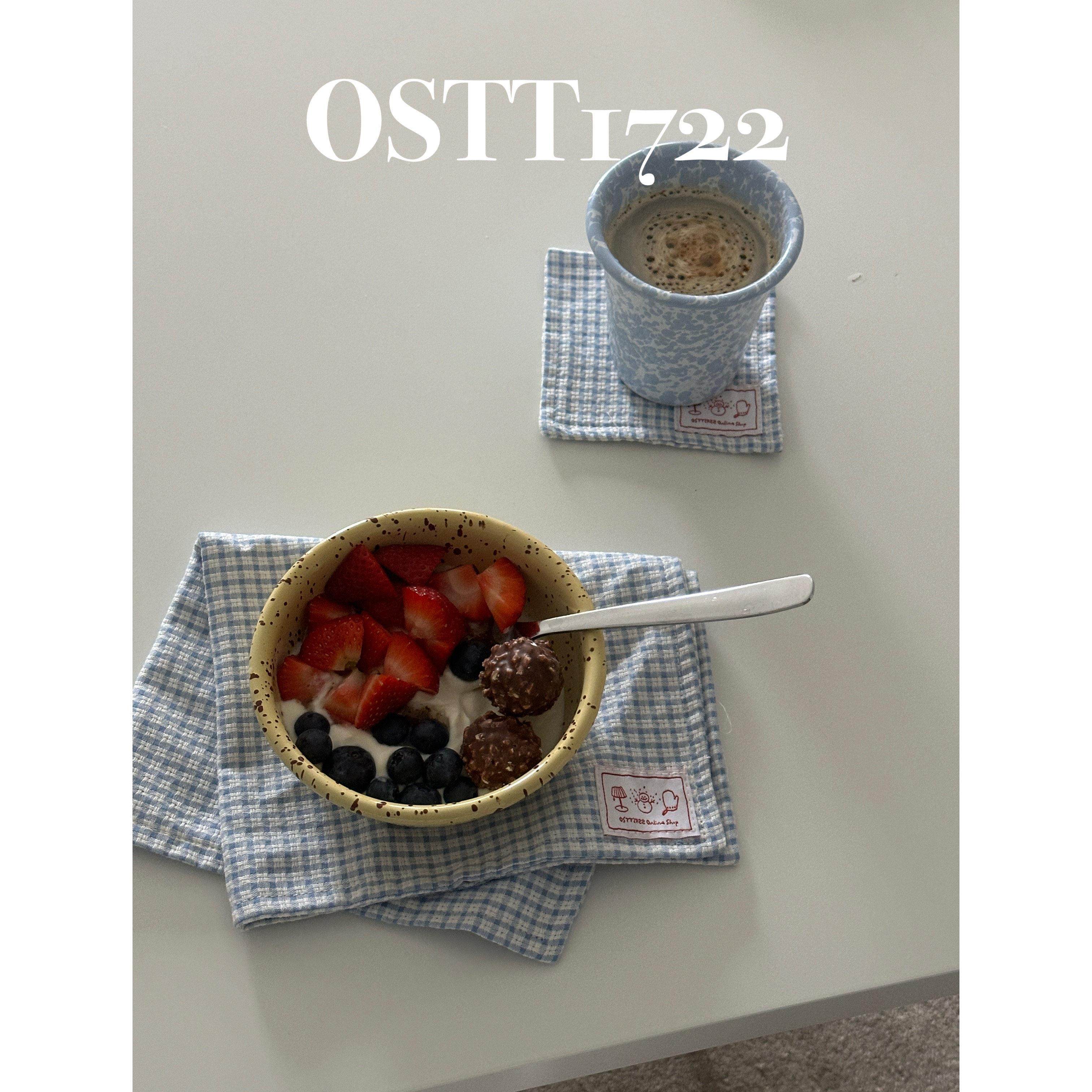 〈迷你碎片〉OSTT1722格子餐垫/杯垫简约ins氛围感家居餐垫,淘宝优惠券,粉丝福利购,淘宝优惠卷