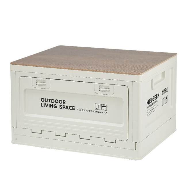 The customer camping storage box folding box A12 camp full box car trunk box wooden cover exterior desktop