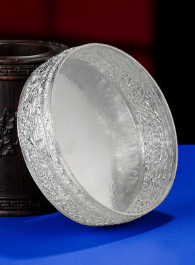 曼扎盘修盘S990纯银手工基盘三十七堆曼扎修盘超大号银修盘16cm