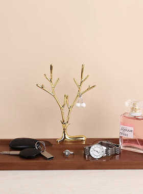 钥匙收纳架轻奢摆件客厅进门桌面玄关家居装饰品托盘乔迁生日礼物