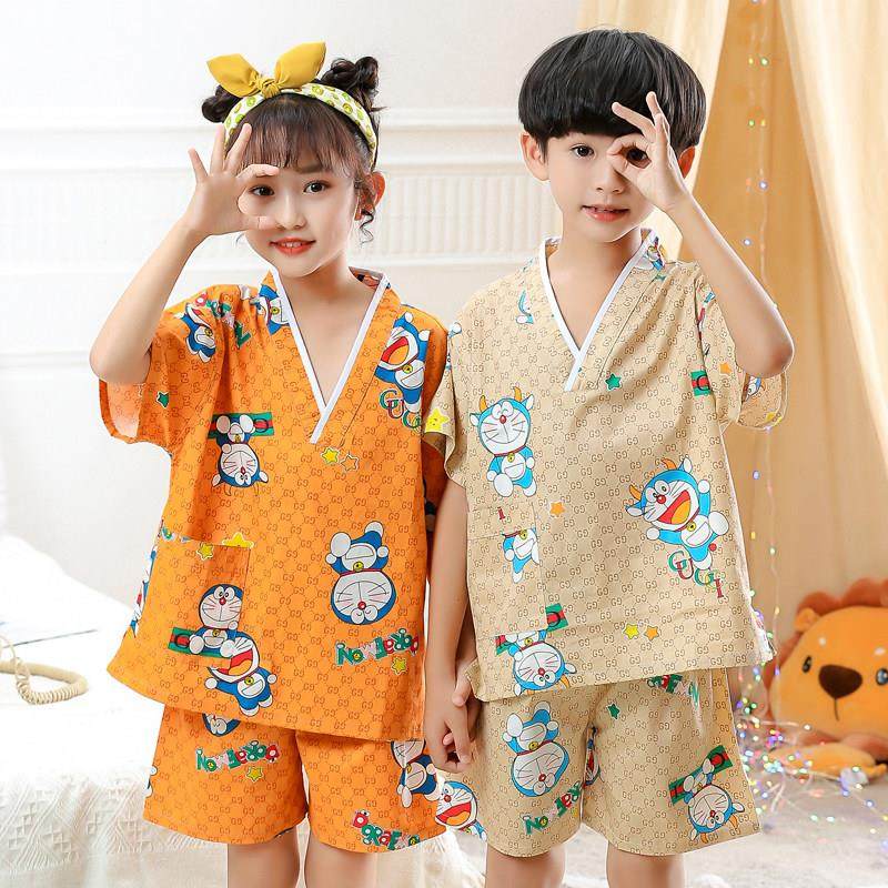 儿童汗蒸服宝宝浴服男童女童卡通可爱大童小童桑拿洗浴孩子睡衣,淘宝优惠券,粉丝福利购,淘宝优惠卷