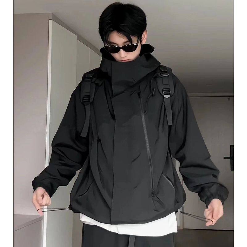 春秋新款美式机能冲锋衣外套男女款防风防水情侣夹克痞帅休闲套装,淘宝优惠券,粉丝福利购,淘宝优惠卷