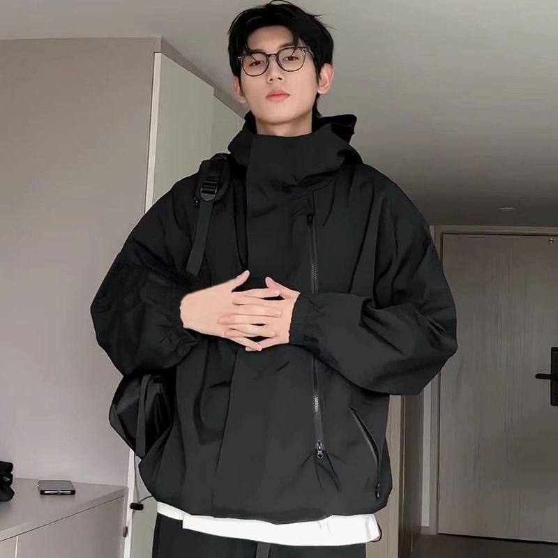 春秋新款美式机能冲锋衣外套男女款防风防水情侣夹克痞帅休闲套装,淘宝优惠券,粉丝福利购,淘宝优惠卷