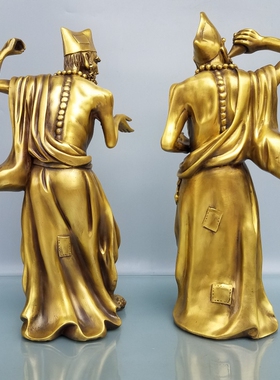 济公活佛铜像摆件招财纳福葫芦