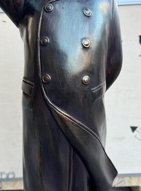 毛主席挥手铜像全身站像大号摆件