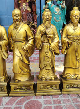 黄铜五大名医神医华佗扁鹊张仲景