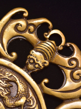 黄铜招财中式客厅五福临门蝙蝠钱