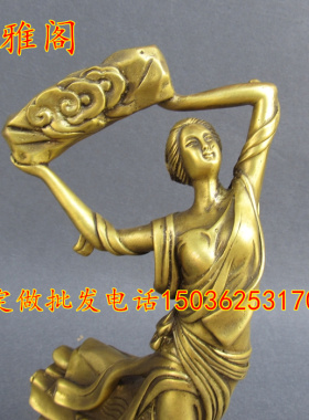 铜女娲娘娘补天圣母摆件家居大号