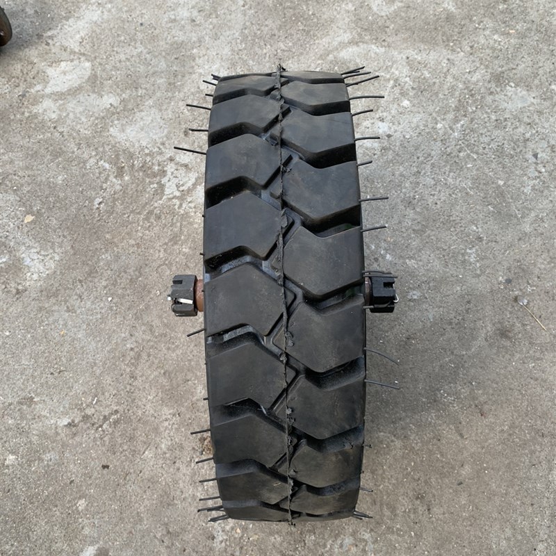 6.50-10实心轮胎单只载重2.5吨带独轮轴头直径570轮宽15X0 轴粗45 - 图2