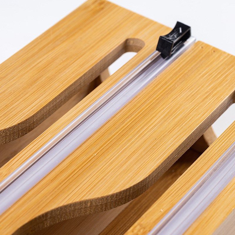 竹木保鲜膜收纳盒锡箔纸切割器桌面G壁挂家用厨房新款垃圾袋收纳,淘宝优惠券,粉丝福利购,淘宝优惠卷