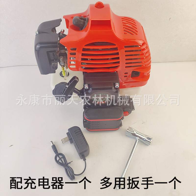 40F-5电启动割草机汽油机动力发动机割灌机船外机引擎总成 - 图2