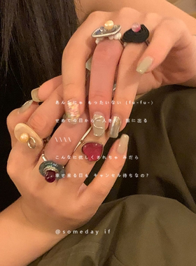 中式复古vintage戒指女轻