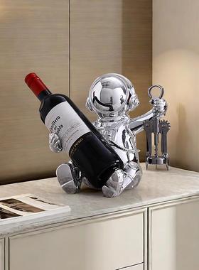 宇航员酒架家庭酒柜存储装饰无障碍豪华乔迁礼物装饰品客厅宇航员