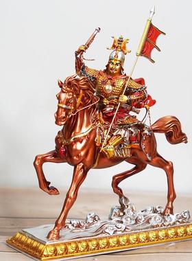 5寸格萨尔王佛像彩绘居家佛台供奉护法佛像藏传佛像摆件