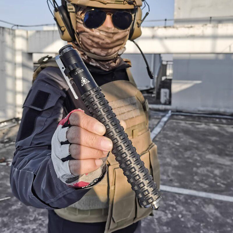 德国进口自动弹簧伸缩三节甩棍防身武器合法用品车载甩棒实心自卫,淘宝优惠券,粉丝福利购,淘宝优惠卷